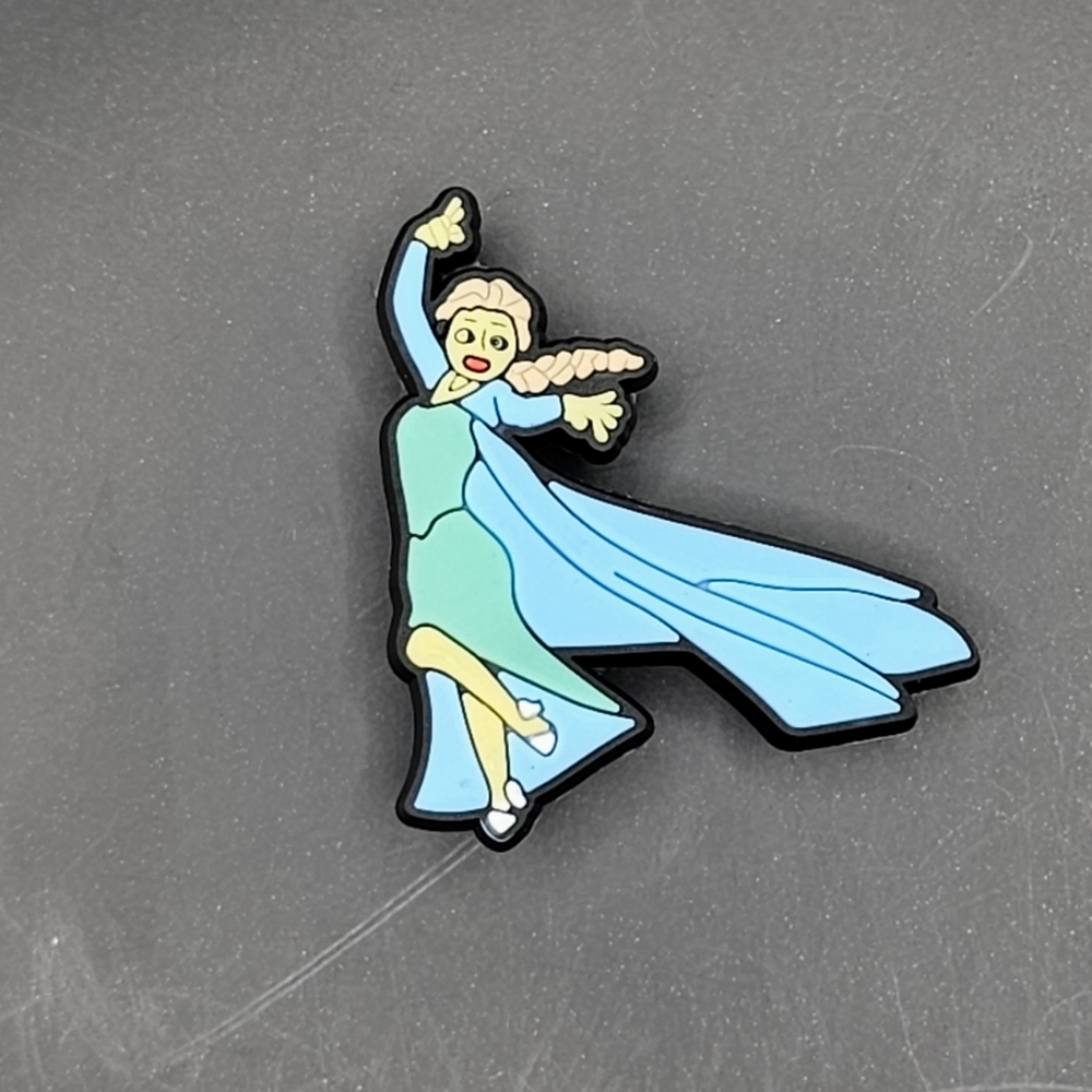 (5/$15) Elsa Frozen Croc Charm - Picture 1 of 2